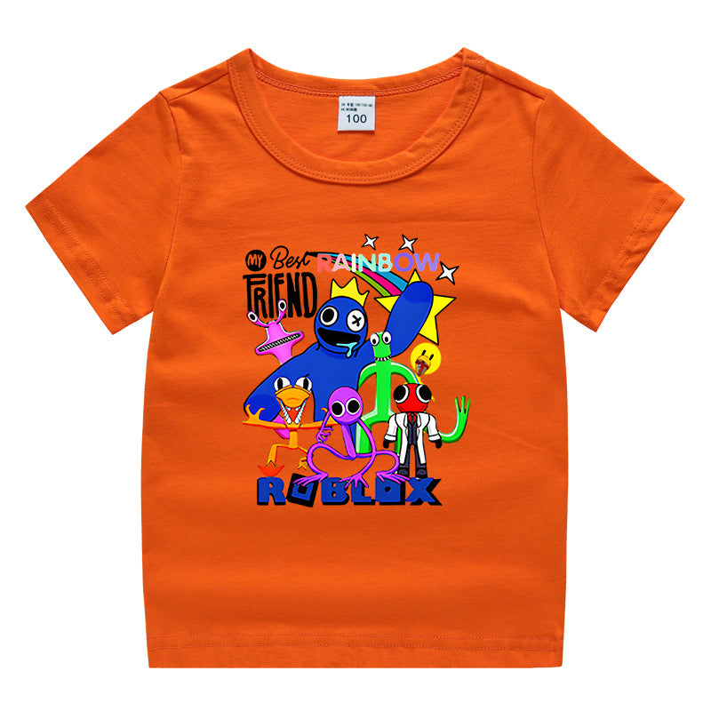 Children's summer short sleeved T-shirt