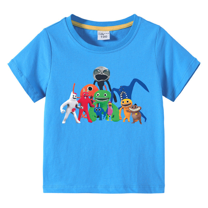 Children's summer short sleeved T-shirt
