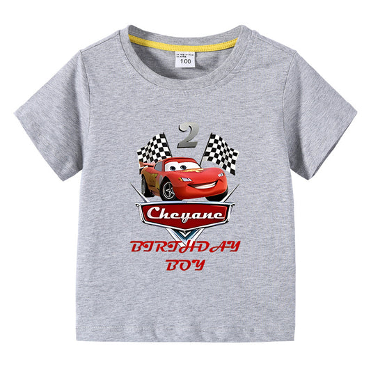 Children's summer short sleeved T-shirt