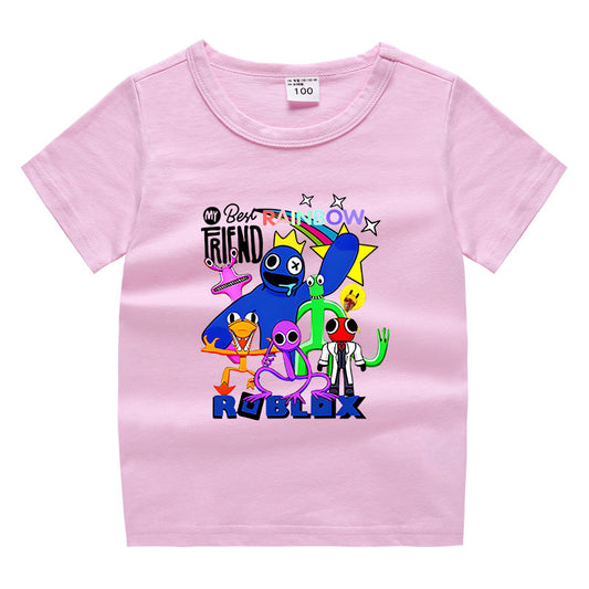 Children's summer short sleeved T-shirt