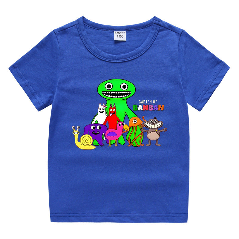 Children's summer clothing short sleeved T-shirt for men and women