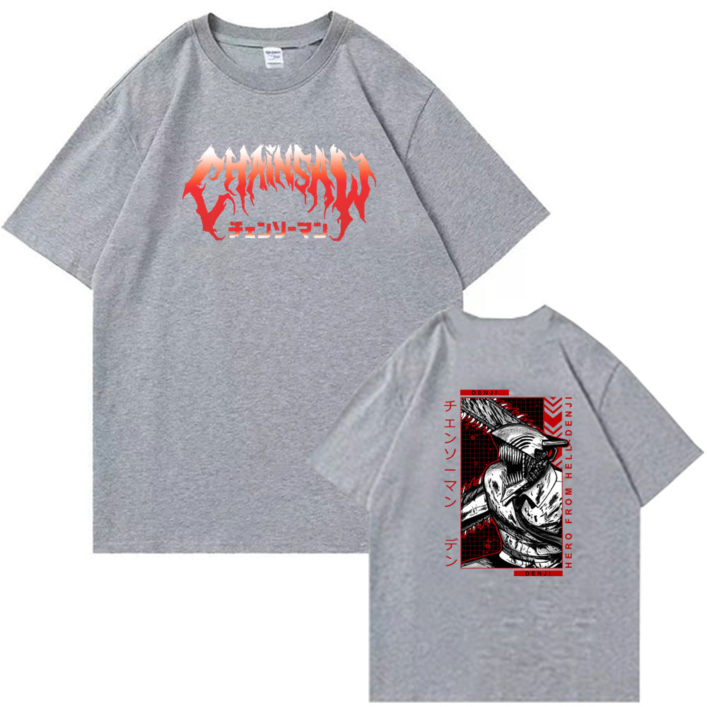 Chainsaw Man Denji Pochita Chain Saw Man Short Sleeve