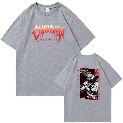 Chainsaw Man Denji Pochita Chain Saw Man Short Sleeve