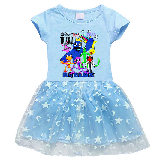 Girls' Half Sleeve Summer Dress