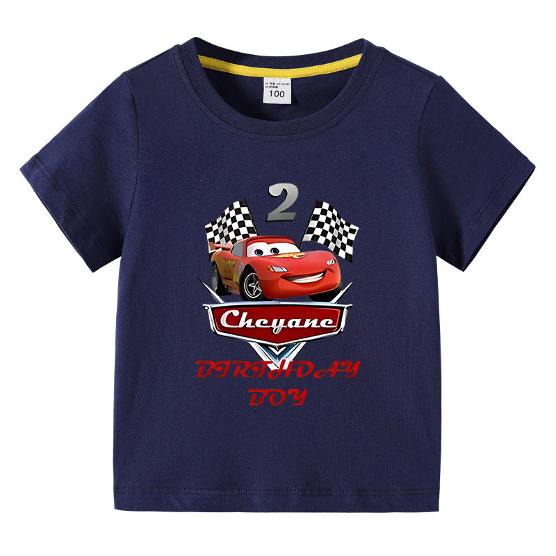 Children's summer short sleeved T-shirt