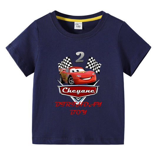 Children's summer short sleeved T-shirt