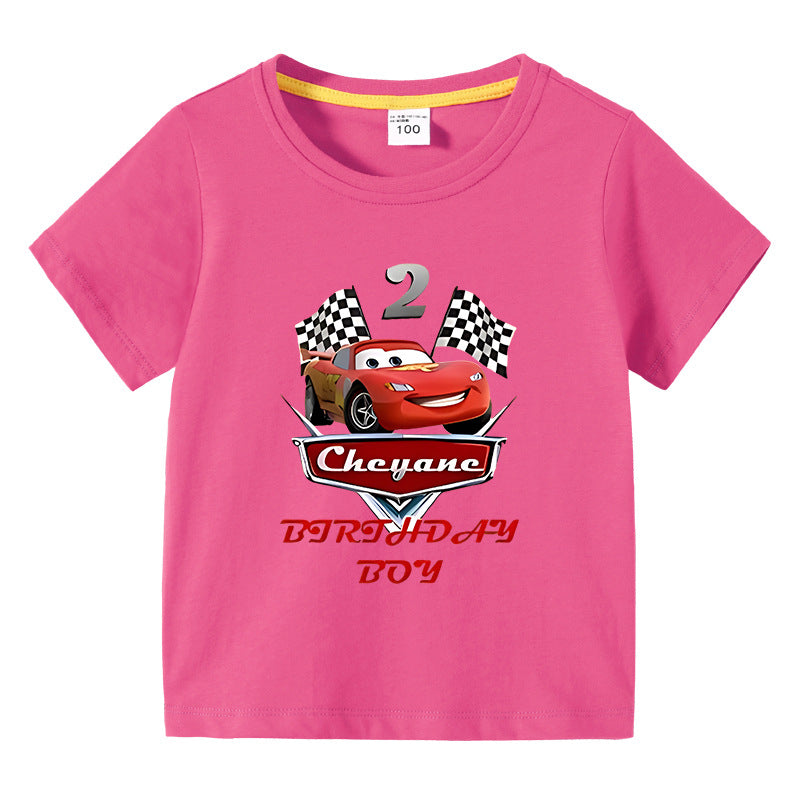 Children's summer short sleeved T-shirt