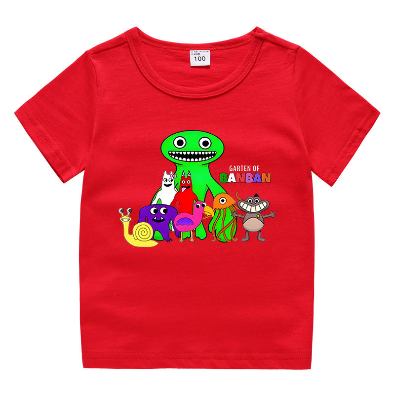 Children's summer clothing short sleeved T-shirt for men and women