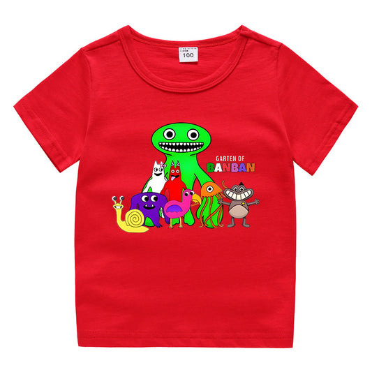 Children's summer clothing short sleeved T-shirt for men and women