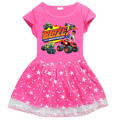 Girls' Half Sleeve Summer Dress