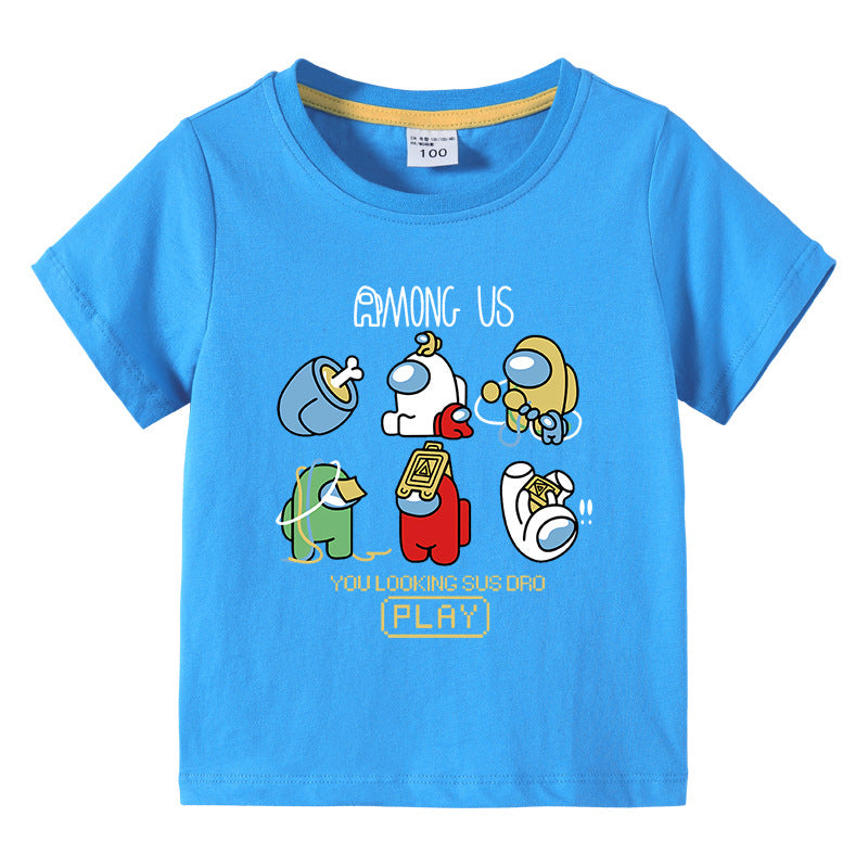 Children's summer short sleeved T-shirt