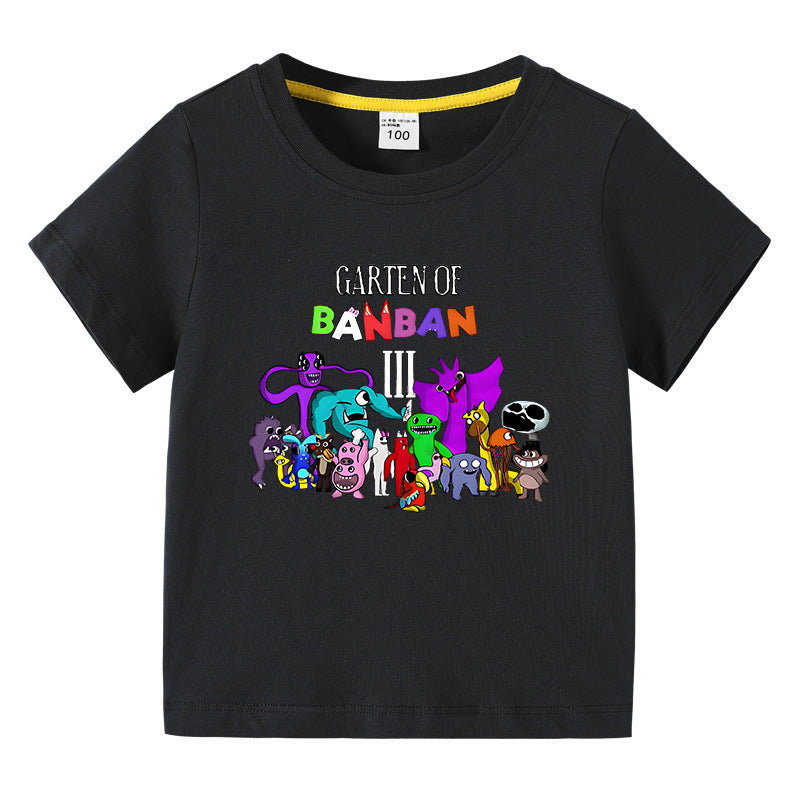 Children's summer short sleeved T-shirt