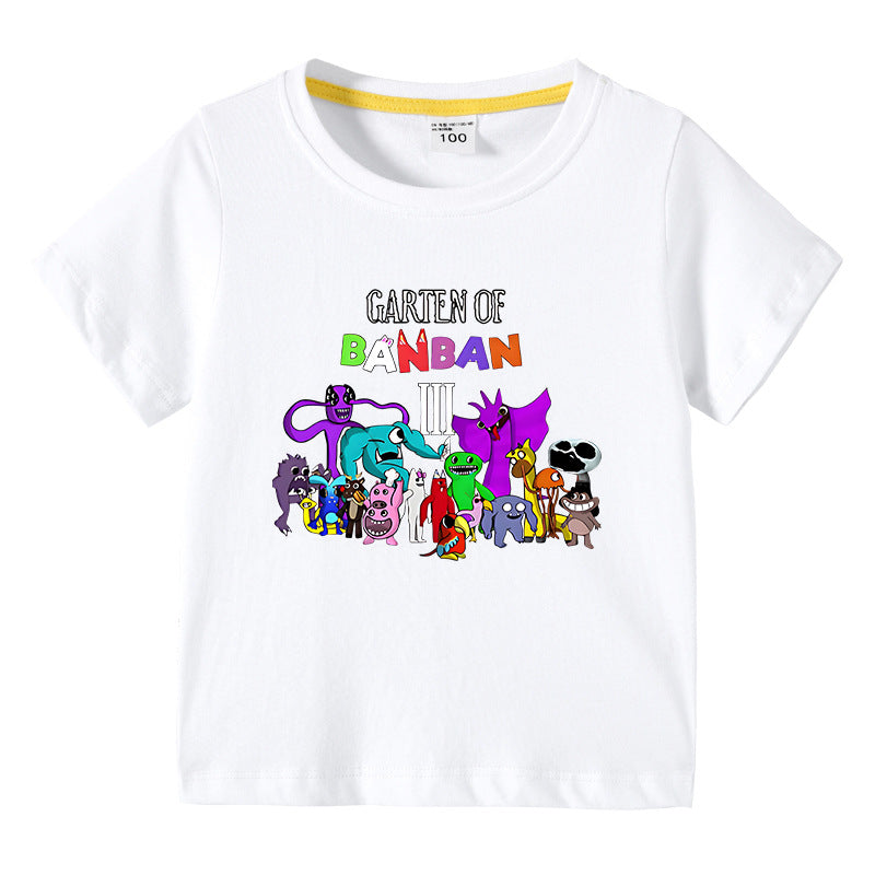 Children's summer short sleeved T-shirt
