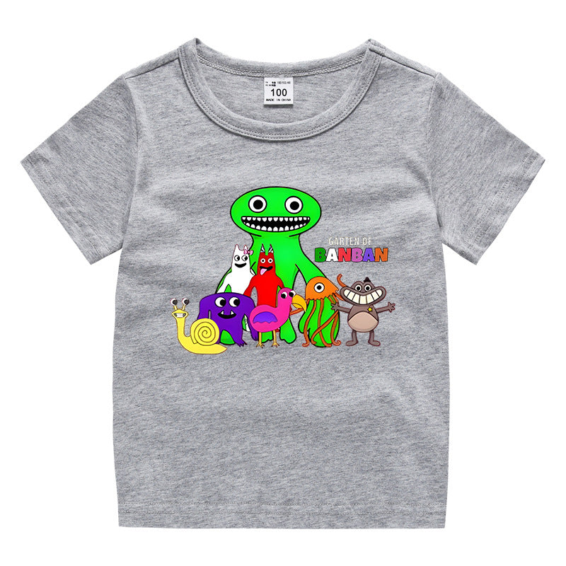Children's summer clothing short sleeved T-shirt for men and women