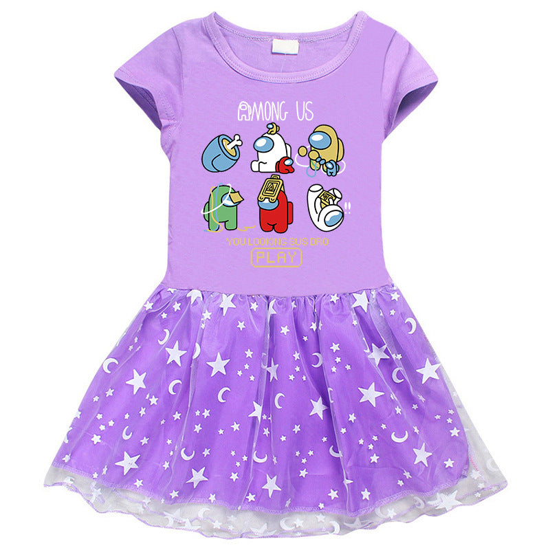 Girls' Half Sleeve Summer Dress