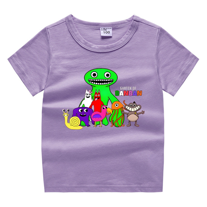 Children's summer clothing short sleeved T-shirt for men and women