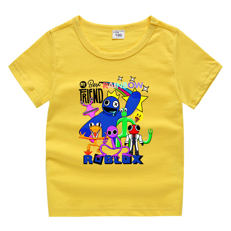 Children's summer short sleeved T-shirt
