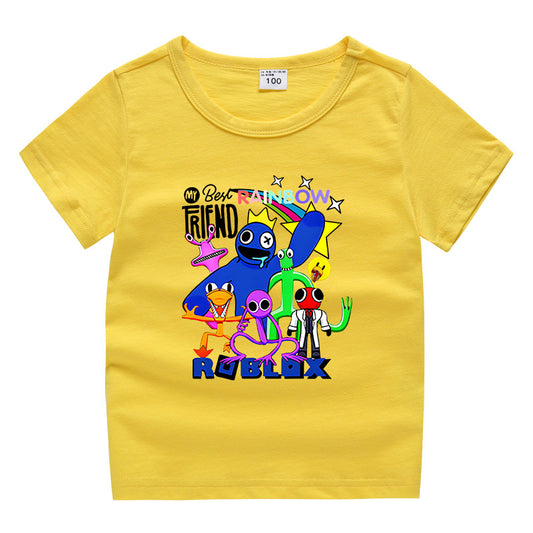 Children's summer short sleeved T-shirt