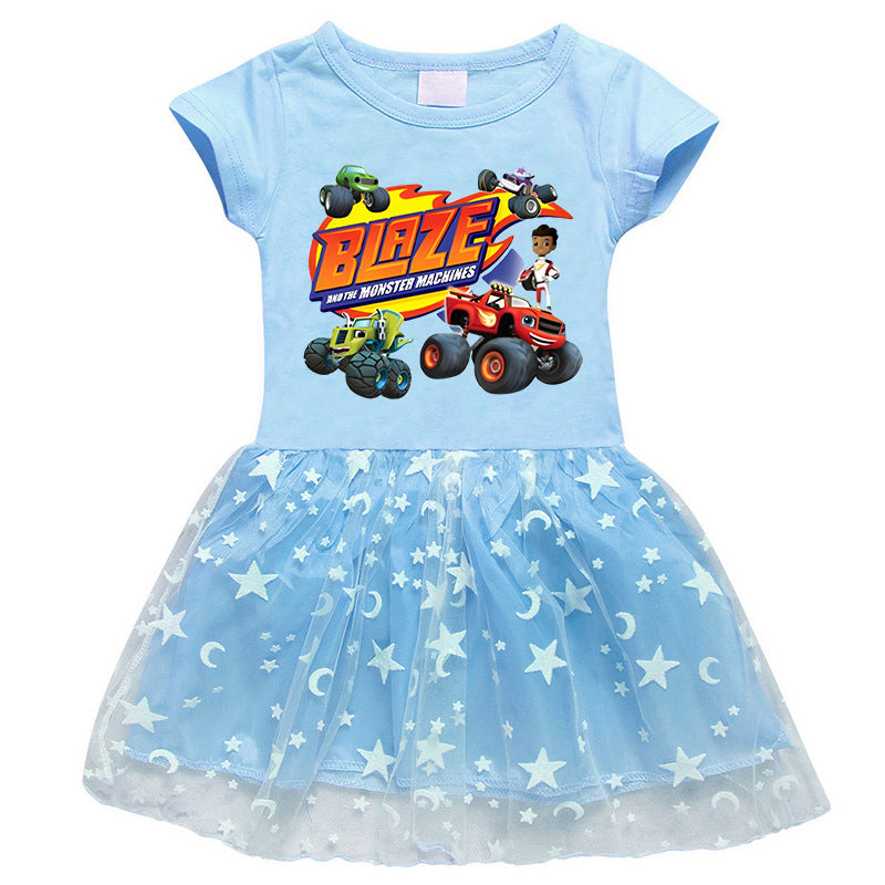 Girls' Half Sleeve Summer Dress