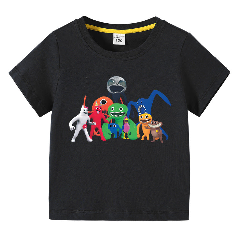 Children's summer short sleeved T-shirt