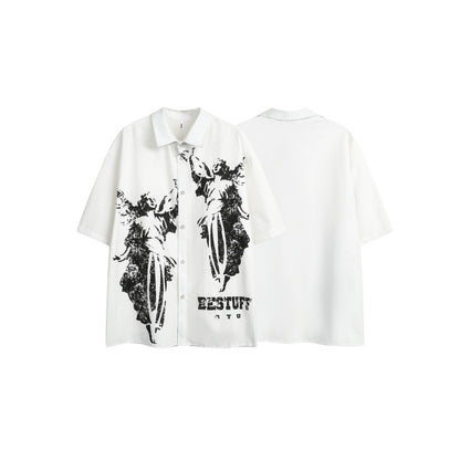 Free woman like shirt man
