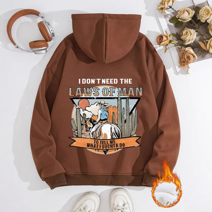 LAWS OF MAN Printed Hoodie