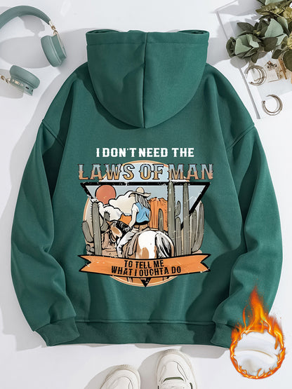 LAWS OF MAN Printed Hoodie