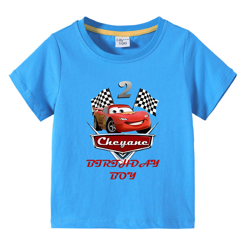 Children's summer short sleeved T-shirt