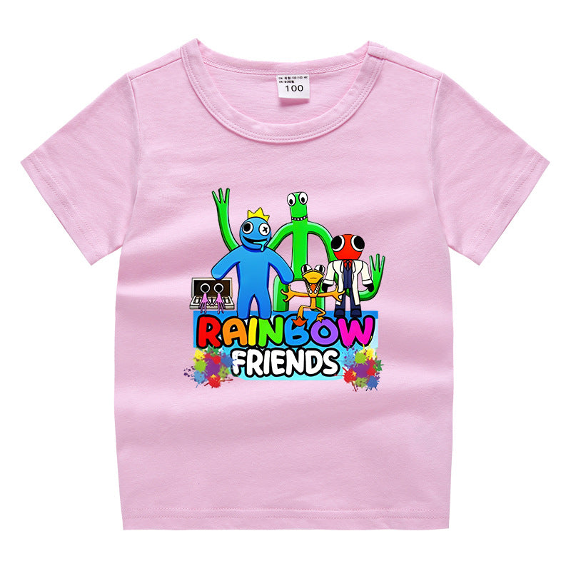 Children's summer short sleeved T-shirt