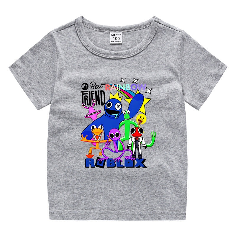 Children's summer short sleeved T-shirt