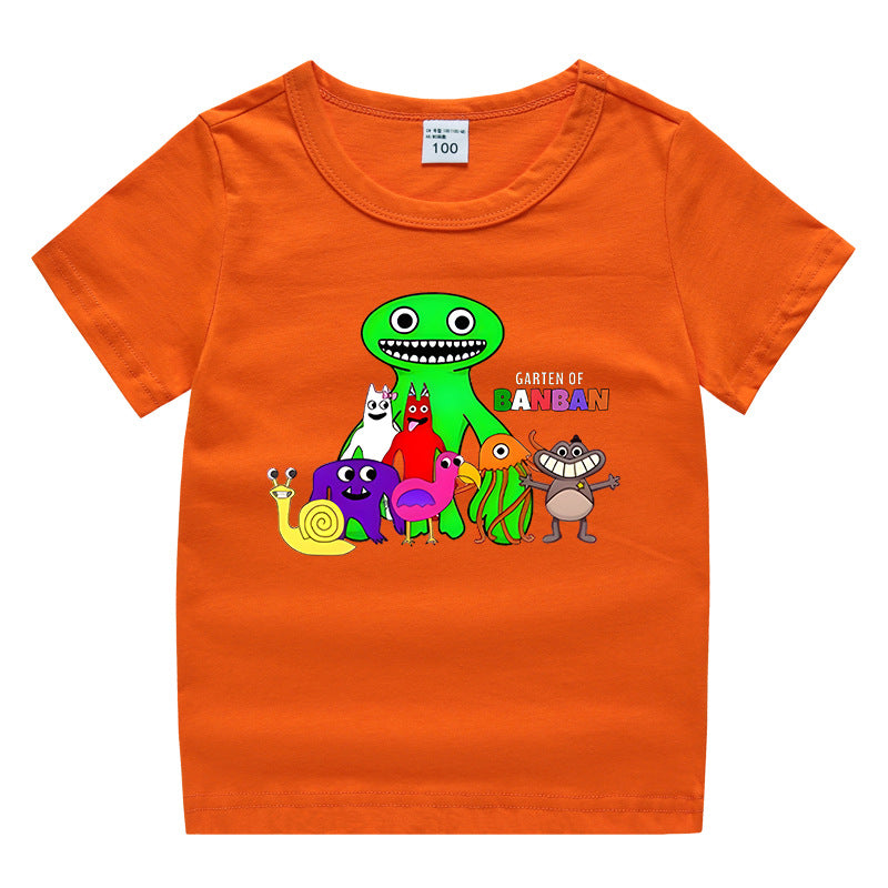 Children's summer clothing short sleeved T-shirt for men and women