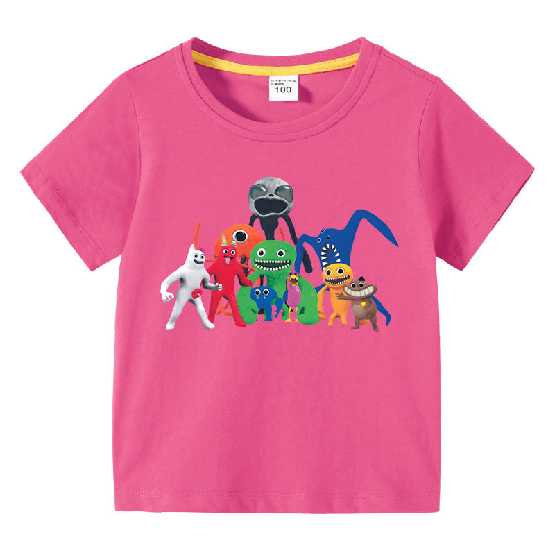 Children's summer short sleeved T-shirt