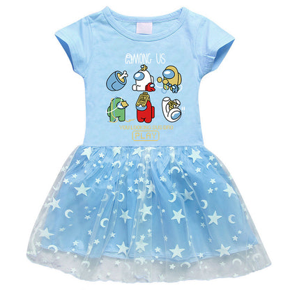 Girls' Half Sleeve Summer Dress