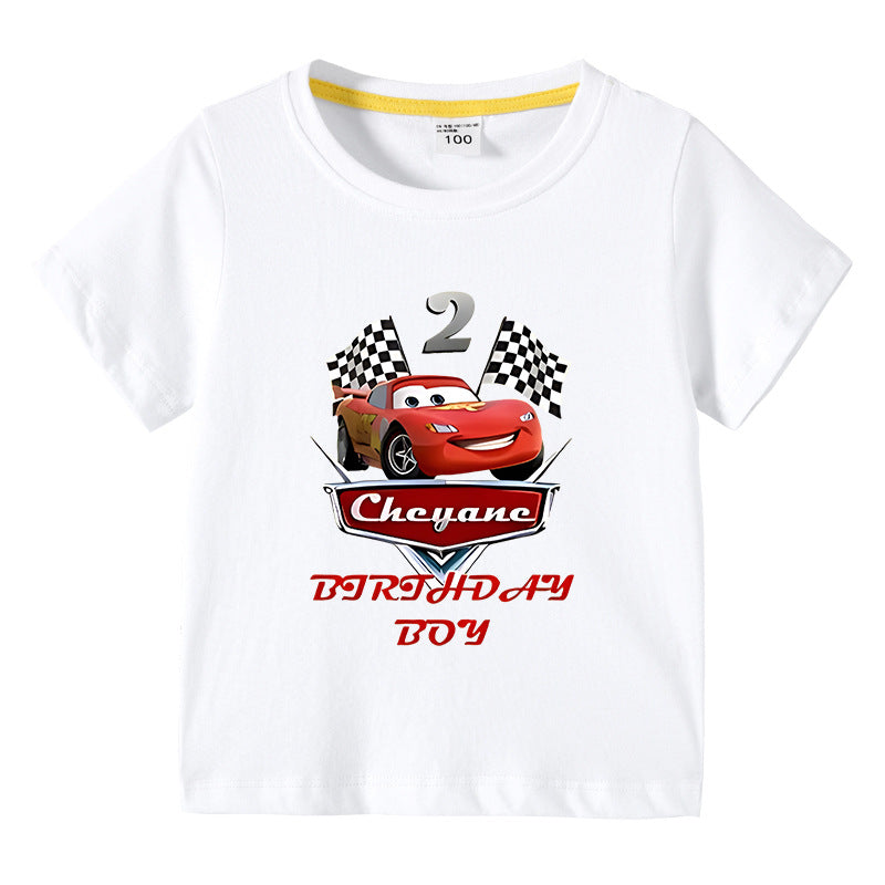 Children's summer short sleeved T-shirt