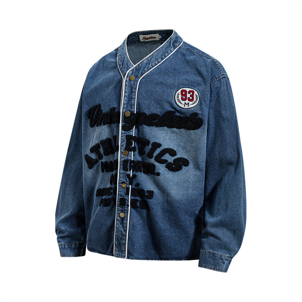 Baseball denim shirt