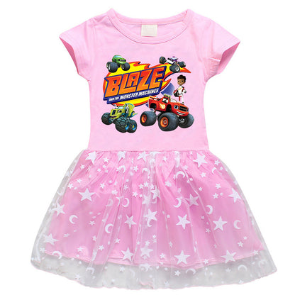 Girls' Half Sleeve Summer Dress