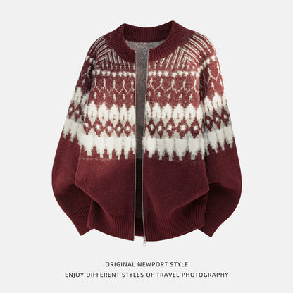 Ethnic style sweater for men