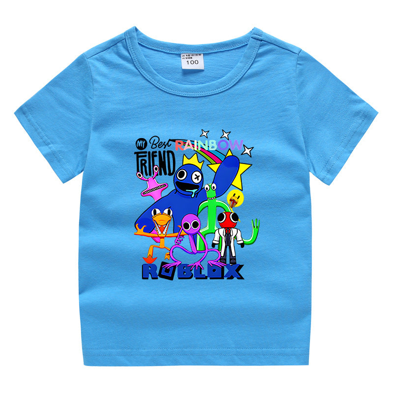 Children's summer short sleeved T-shirt