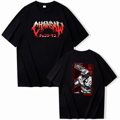 Chainsaw Man Denji Pochita Chain Saw Man Short Sleeve