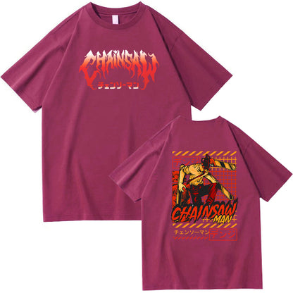 Chainsaw Man Denji Pochita Chain Saw Man Short Sleeve