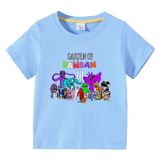 Children's summer short sleeved T-shirt