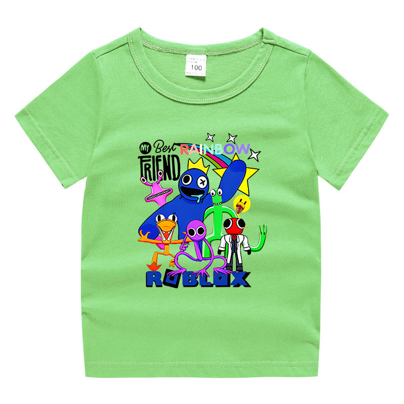 Children's summer short sleeved T-shirt