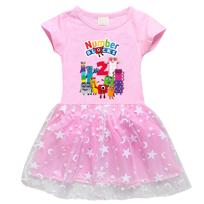 Girls' Half Sleeve Summer Dress