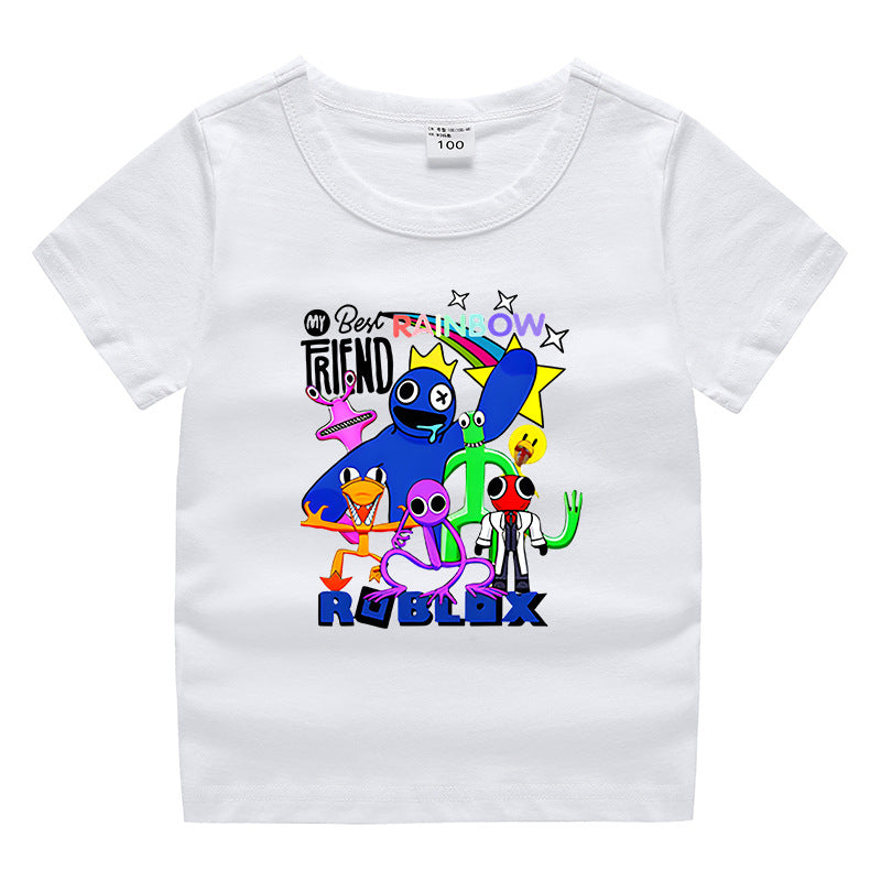 Children's summer short sleeved T-shirt