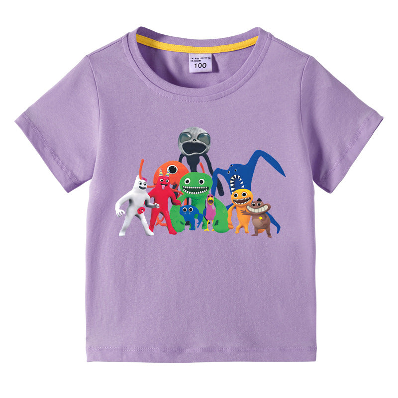Children's summer short sleeved T-shirt