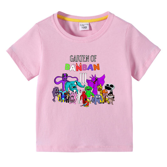Children's summer short sleeved T-shirt