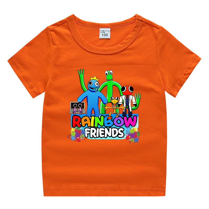 Children's summer short sleeved T-shirt