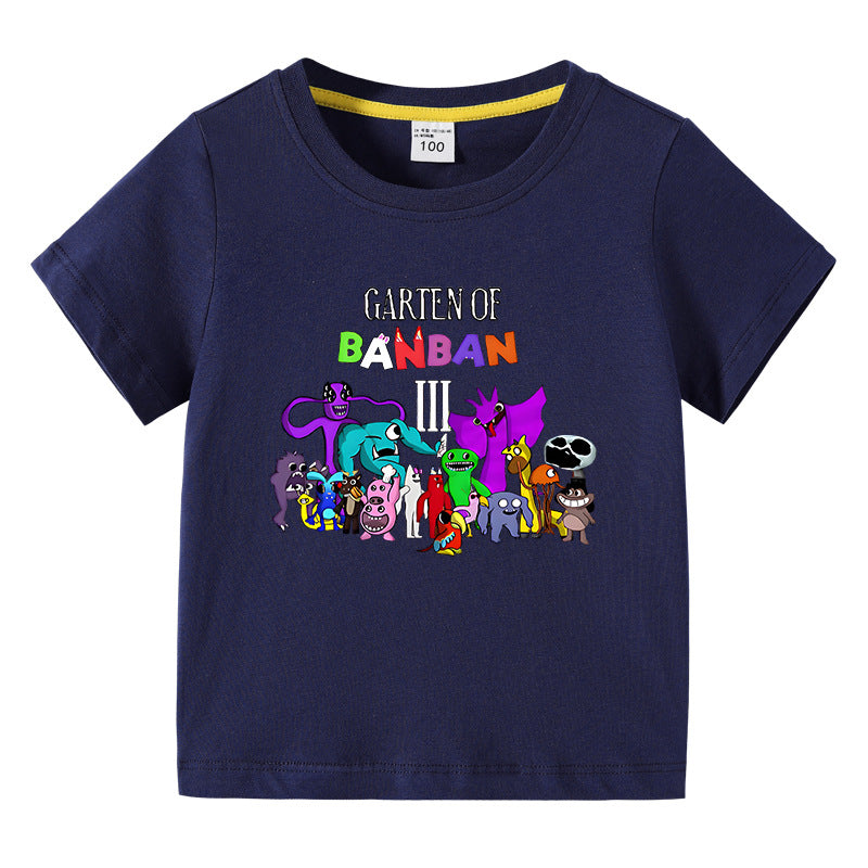 Children's summer short sleeved T-shirt