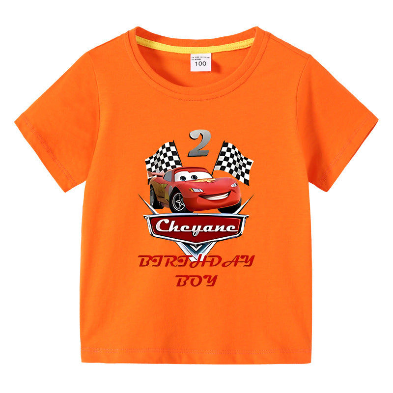 Children's summer short sleeved T-shirt