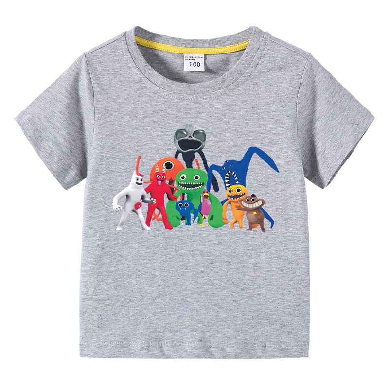Children's summer short sleeved T-shirt